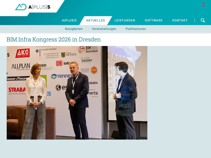 Screenshot des Beitrags: BIM.Infra Kongress 2026 in Dresden